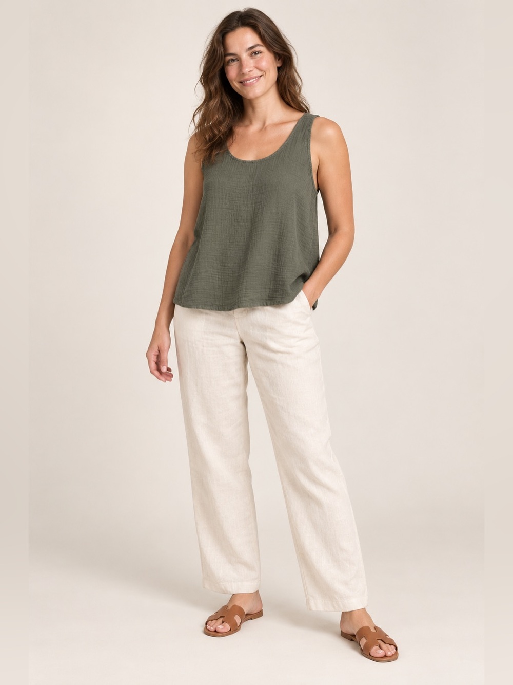 NWT Gap Green Sleeveless Tank Top Women’s XL